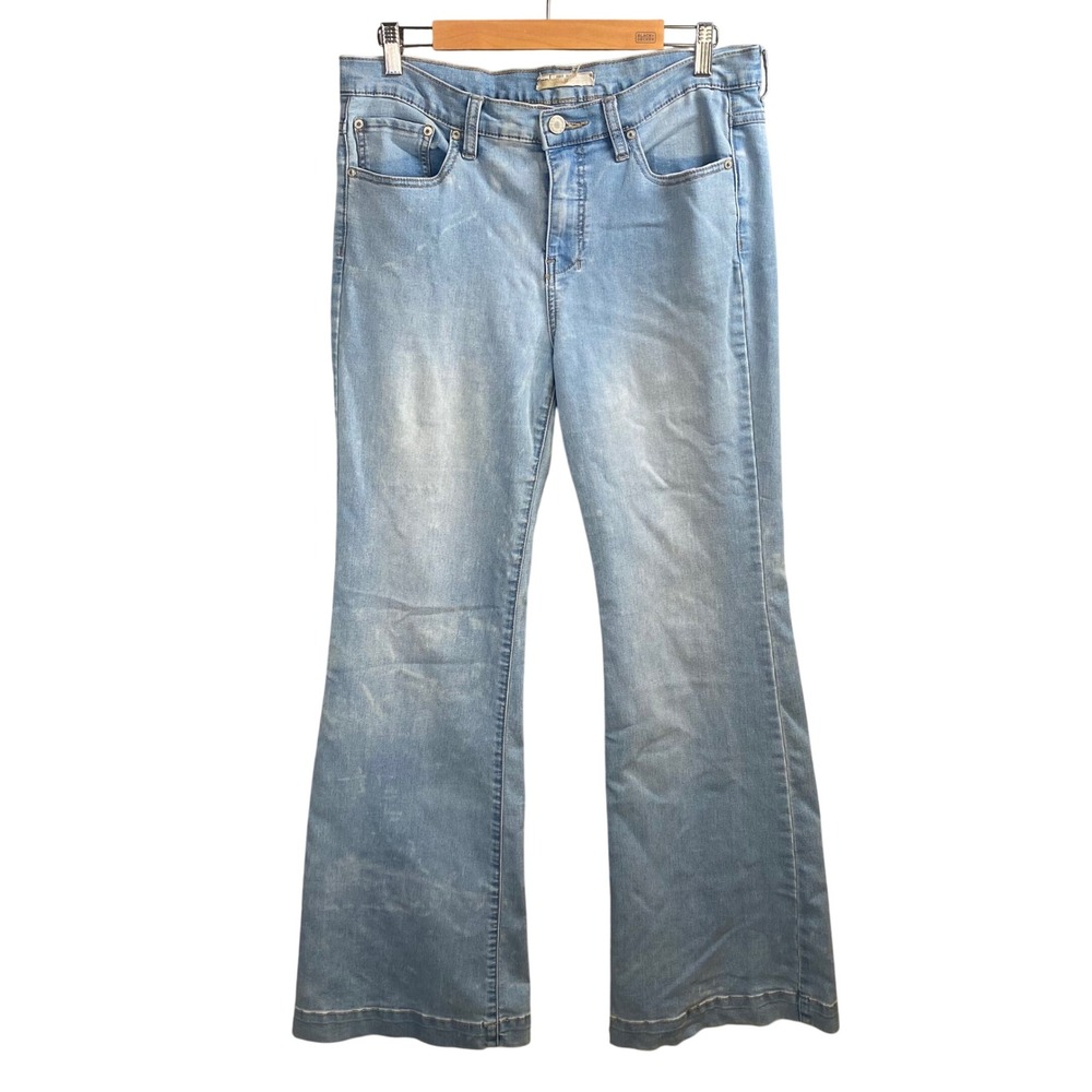 Free People Light Blue Flare Jeans